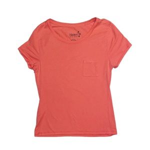 HANES Coral Colored Short Sleeve Shirt
